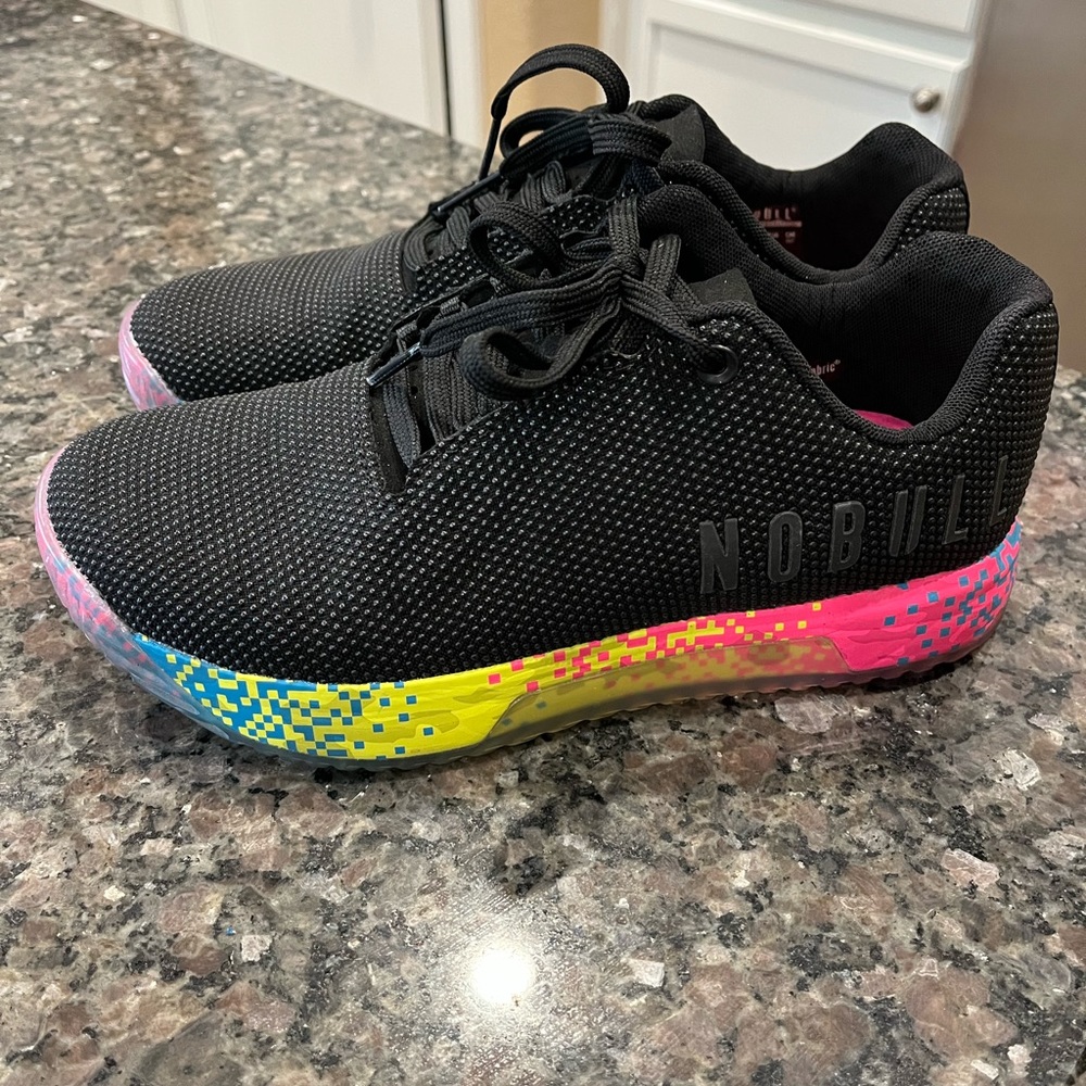 Nobull Black Neon Glitch+ Trainers
